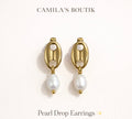 Valencia freshwater chain earrings