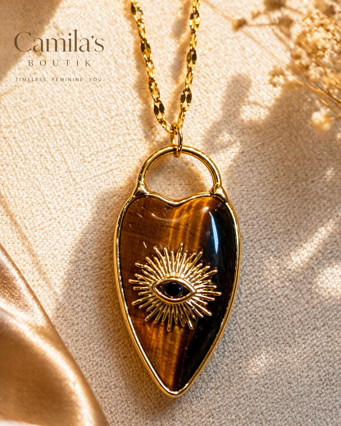 Sienna evil eye necklace
