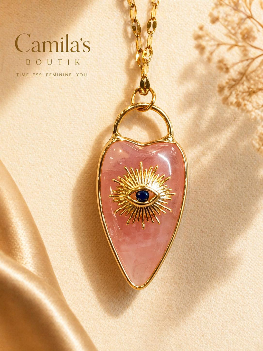 Sienna evil eye necklace